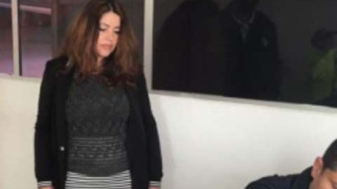 "La Comadre" cuando fue detenida en Colombia en abril de 2017.