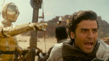 Óscar Isaac como Poe Dameron en Star Wars: The Rise of Skywalker.