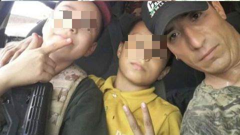 FOTOS; Narcofamilia, papá y su pequeño hijo exhibidos por ser sicarios del CJNG