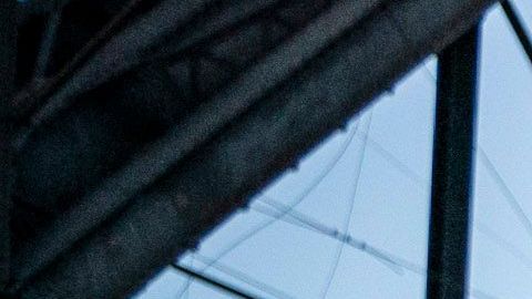 Un grupo de migrantes brasileños detenidos en la frontera.