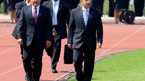 Genaro García Luna y el expresidente Felipe Calderón.