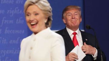 El presidente Trump criticó los debates que tuvo con Hillary Clinton.