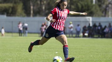 Guadalajara, Jalisco, 31 de marzo de 2019. Norma Palafox, durante el juego de la jornada 15 torneo Clausura 2019 de la Liga MX Femenil, entre las Chivas Rayadas del Guadalajara y Monarcas Morelia, celebrado en Verde Valle. Foto: Imago7/ Fabian Meza