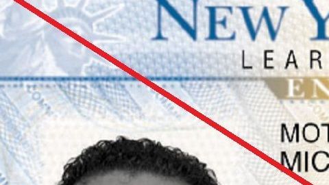 Licencia para conducir de Nueva York.