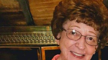 This June 2019 photo provided by Leah Smith shows Les and Freda Austin of Jackson, of Michigan, pose for a photo at a birthday party. The Michigan couple, who family members say did everything together for 70 years up to their final breaths, died 20 minutes apart in the same hospice care on Dec. 6, MLive.com reports. (Leah Smith via AP)