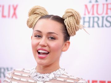 La cantante Miley Cyrus.
