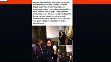 La publicación compartida por Ana Isabel en Facebook.