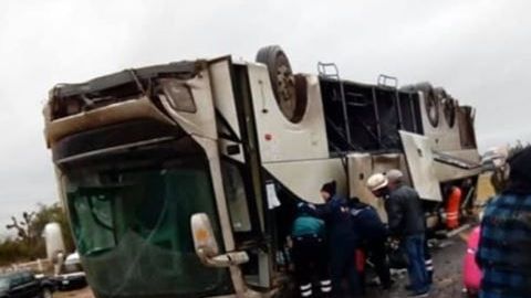 El autobús salió de la terminal Transporte Chávez.