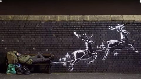 Captura de pantalla del video publicado por Banksy en YouTube.