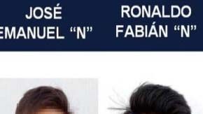 Ficha de los sospechosos del crimen.