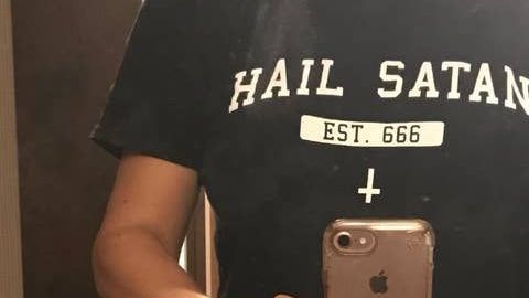 Swati Runi Goyal y la camiseta que llevaba puesta.