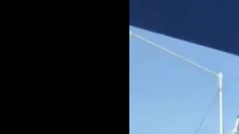 VIDEO: Migrantes cruzan muro fronterizo con escalera, cuestionan el impulsado por Trump