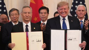 Trump presentó su acuerdo con China como el "más grande" que haya en el mundo.