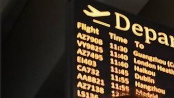 Italia ha suspendido cualquier vuelo entrante o saliente para China.