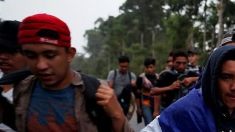 Carvana migrante salió de Honduras.
