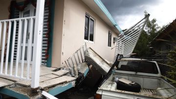 Una vivienda que colapsó en Guánica, Puerto Rico, a causa de la cadena de sismos que se ha reportado.