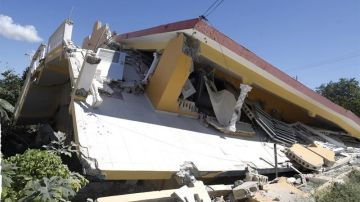 Una casa destruida por el sismo magnitud 6,4 en Yauco, Puerto Rico.