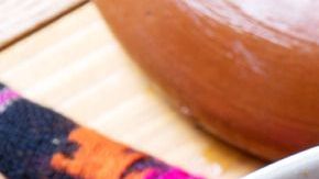 Mexican red pozole soup