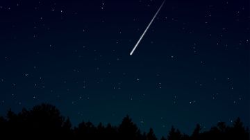Los meteoros se ven como estrellas fugaces.