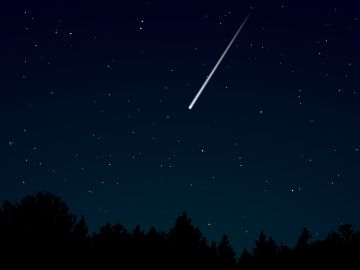 Los meteoros se ven como estrellas fugaces.