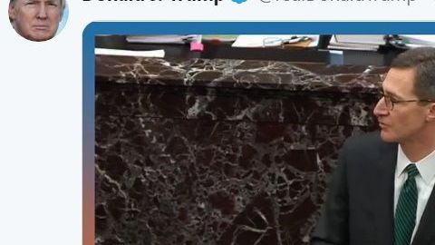 El presidente Trump ha compartido la transmisión en vivo de su defensa.