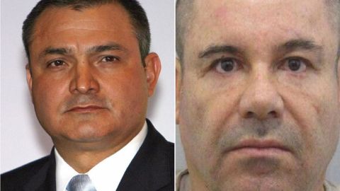 Genaro García Luna y Joaquín "El Chapo" Guzmán Loera.