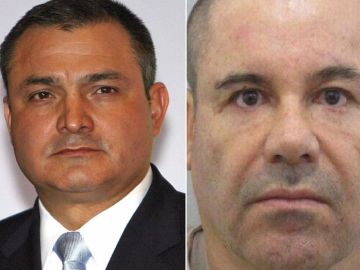 Genaro García Luna y Joaquín "El Chapo" Guzmán Loera.