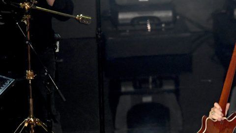 Brian May y Adam Lambert en Los Ángeles.