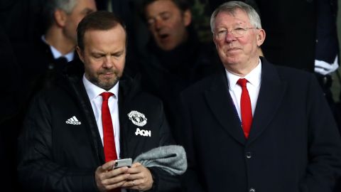 Ed Woodward y Sir Alex Ferguson.