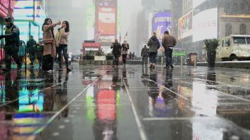 Lluvia y aguanieve podría impactar a Nueva York.
