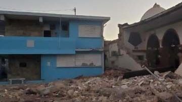 El sismo derrumbó la iglesia Inmaculada Concepción en Guayanilla.