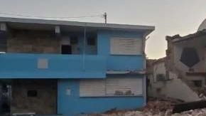 El sismo derrumbó la iglesia Inmaculada Concepción en Guayanilla.