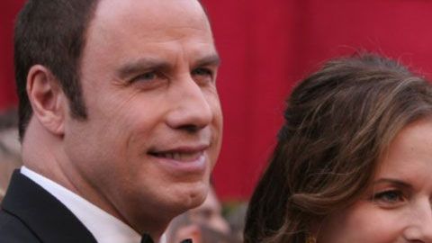 John Travolta y su esposa Kelly Preston.