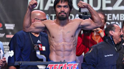 El eterno Manny Pacquiao, uno de los más grandes del boxeo.