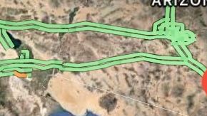 La ruta que refugiados deberán recorrer de Nogales a Ciudad Juárez.