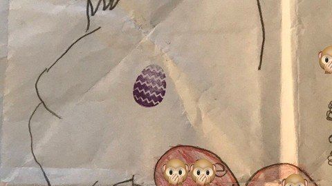 Dibujo de Maddie en la cárcel de ICE.