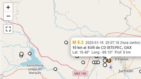 El sismo de 5.3 causó ligeros daños en Oaxaca.