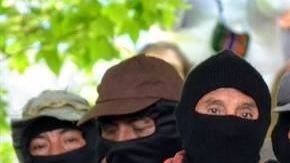 Integrantes del Ejército Zapatista de Liberación Nacional.