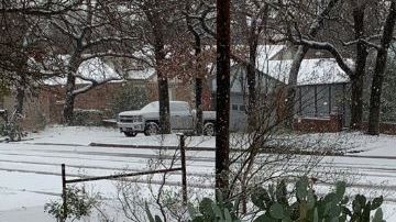 La nieve llegó.