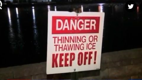 "Ningún hielo es hielo seguro", recuerda la policía