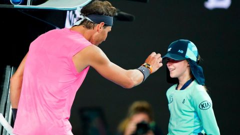 Rafael Nadal protagonizó uno de los momentos de la jornada del Australian Open.