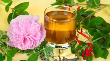 El té de pétalos de rosa se destaca por su gran poder antioxidante.