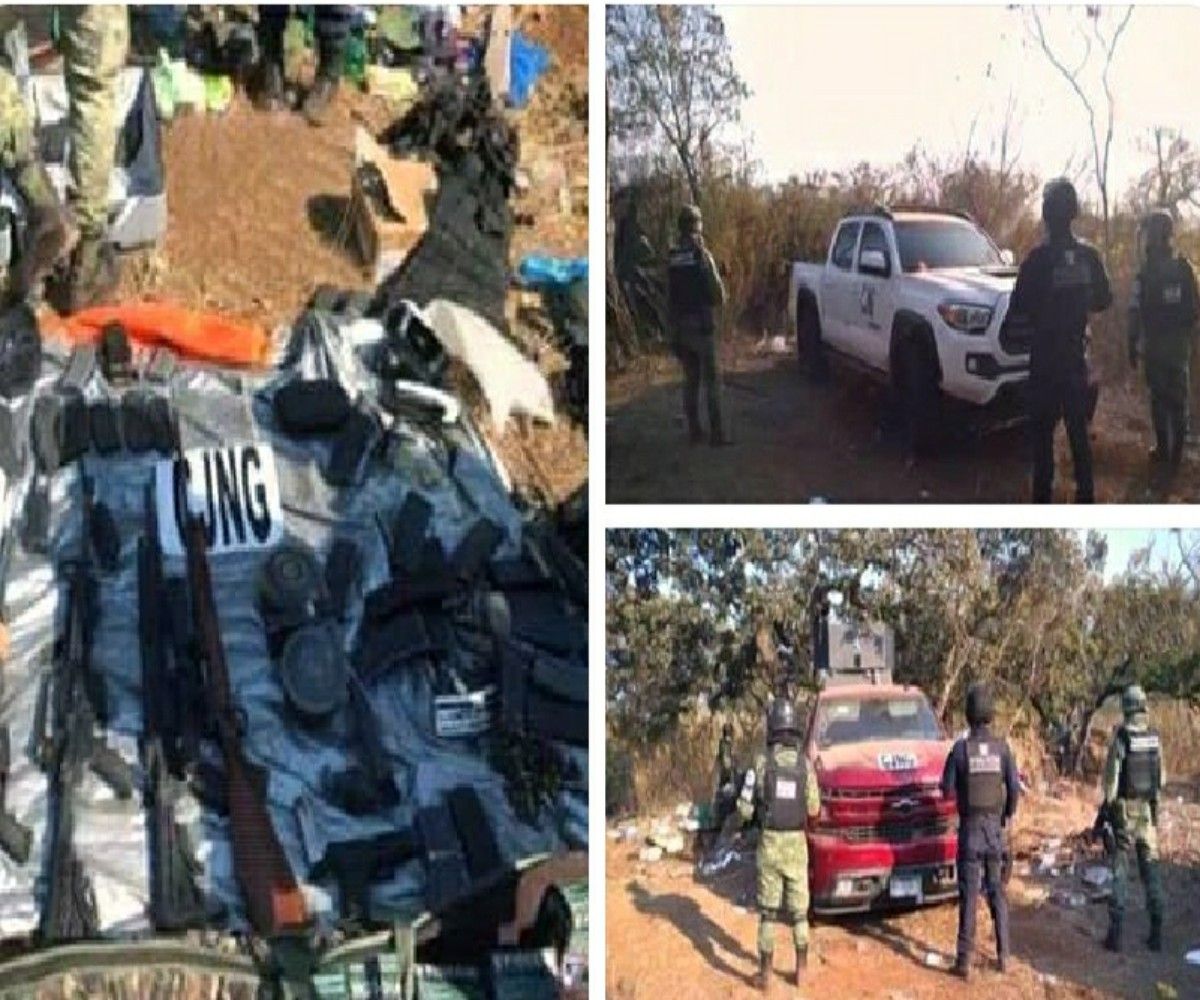 Arsenal Trocas Y Hasta Un Dron Decomisan Al CJNG En Puebl