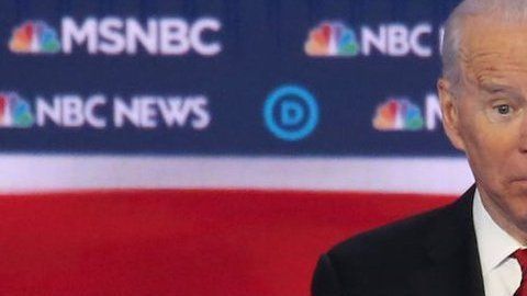 Biden fue interrumpido cuando hacía sus alegaciones finales.