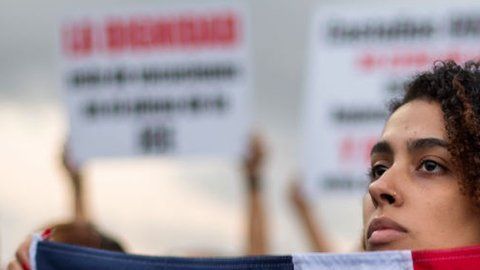 Miles de jóvenes dominicanos han sido los principales protagonistas de las protestas.