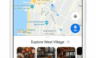 Cinco pestañas proporcionan un acceso más fácil a todo lo que necesita en Google Maps.