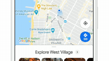 Cinco pestañas proporcionan un acceso más fácil a todo lo que necesita en Google Maps.