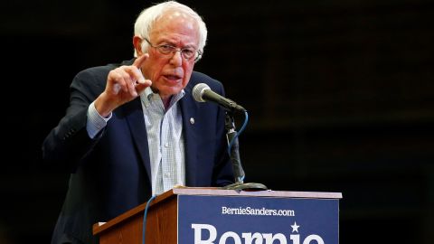 El senador Bernie Sanders, precandidato demócrata a la Presidencia.