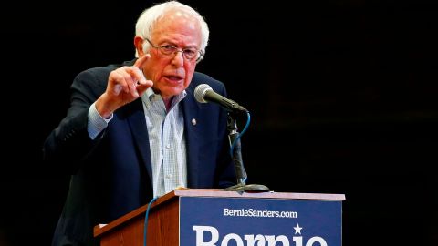 El senador Bernie Sanders, precandidato demócrata a la Presidencia.