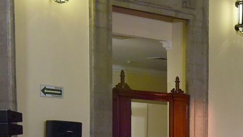 AMLO en reunión con los empresarios.